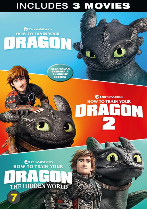 Sådan træner du din drage 1-3 / How to Train Your Dragon: 3-Movie Collection (3 DVD)