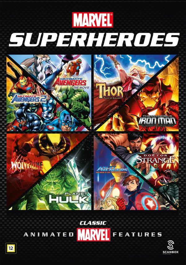 Marvel Superheroes: Classic Animated Collection / Ultimate Avengers, Thor, Iron Man, Planet Hulk (8 DVD)