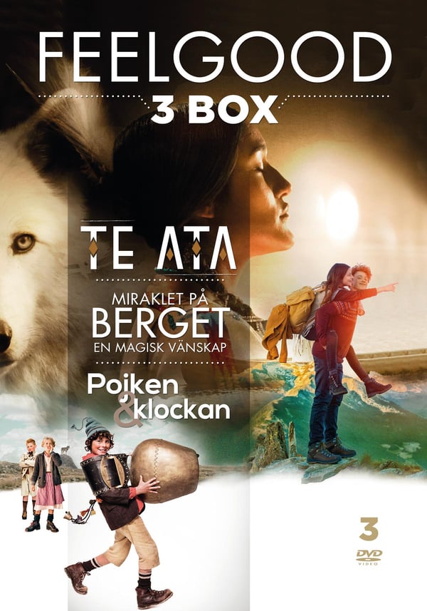 Feelgood box - 3 elokuvaa / Te Ata + Ihme vuorella + Poika ja kello (3 DVD)
