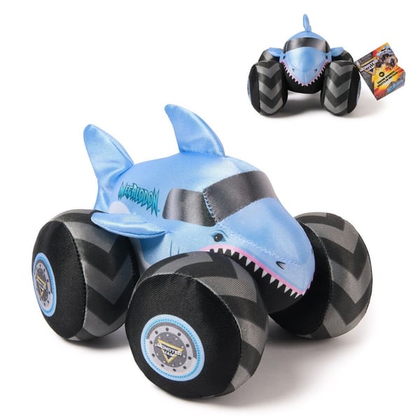 Monster Jam Plys Lastbil 17 cm m. Lyd - Megalodon