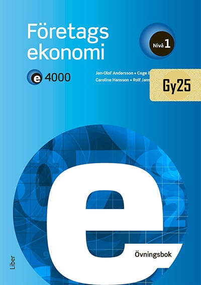 E4000 Företagsekonomi Nivå 1 Övningsbok (Bok / Häftad)
