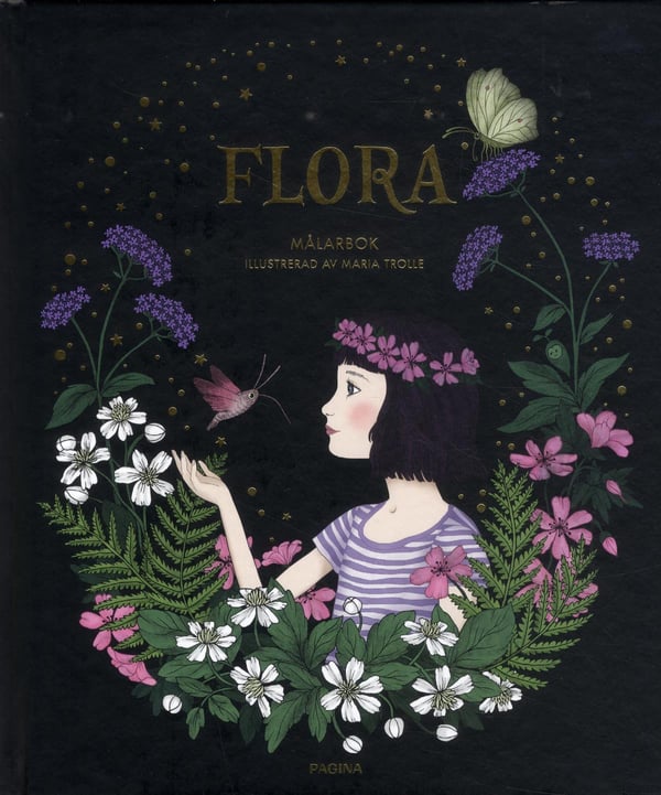 Flora - Målarbok (Bok / Inbunden) Flora - Målarbok (Bok / Inbunden)