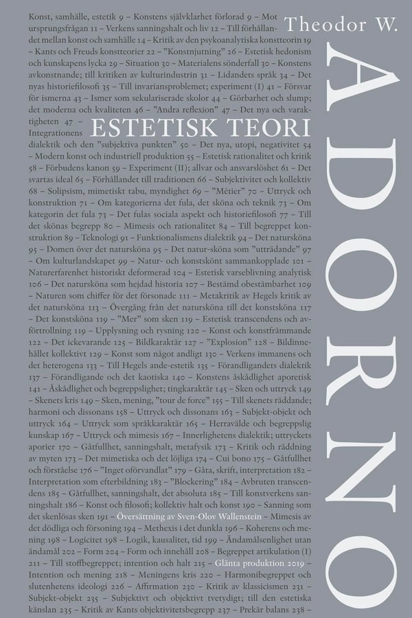 Esteettinen teoria (Kirja / Nidottu)