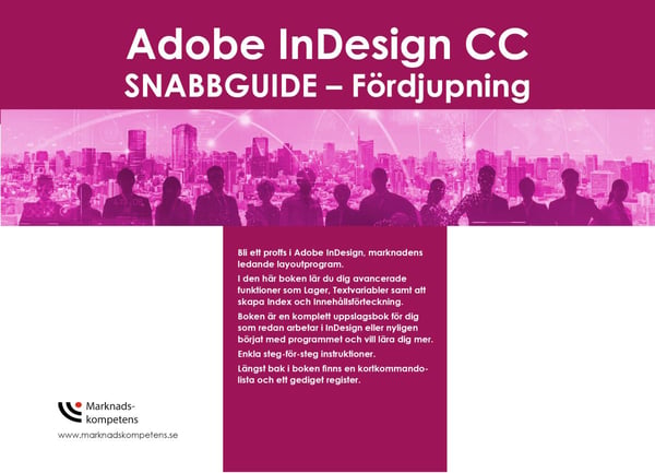 Adobe Indesign Cc Pikaopas - Syventävä (Kirja / Spiraali)