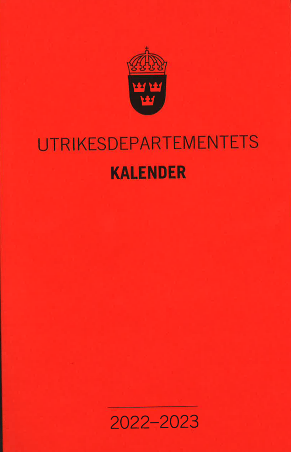 Utrikesdepartementets Kalender 2022-2023 (Bok / Häftad) Utrikesdepartementets Kalender 2022-2023 (Bok / Häftad)