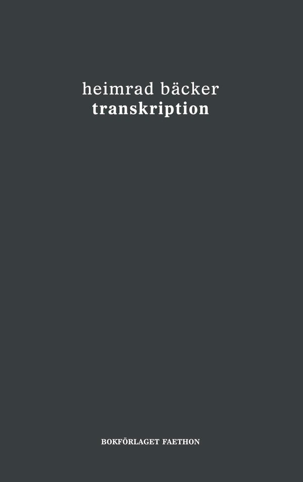 Transkription (Bok / Danskt band)