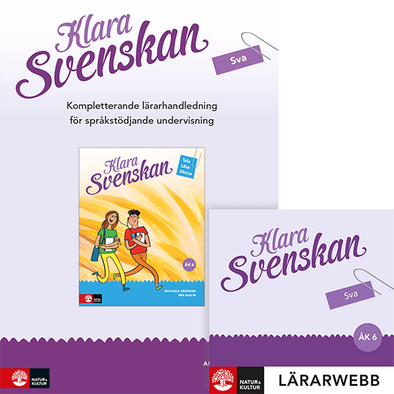 Klara Svenskan Åk 6 Täydentävä Lh Kieltä tukevaan opetukseen (Kirja / Spiraali)