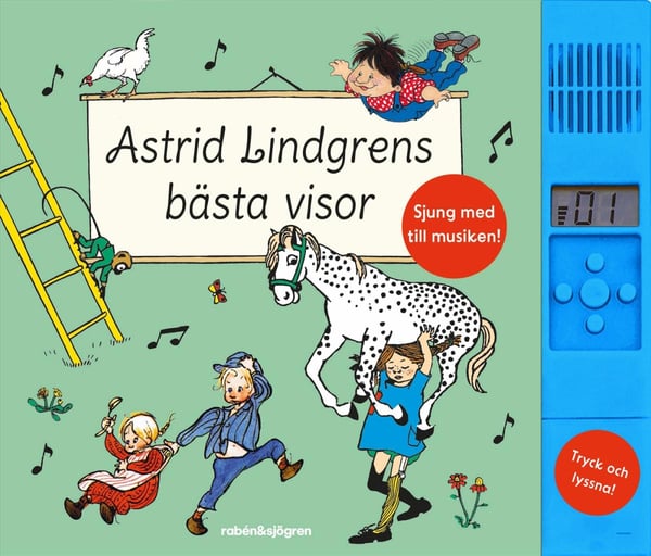 Astrid Lindgrens Bästa Visor (med Ljudmodul) (Bok / Inbunden) Astrid Lindgrens Bästa Visor (med Ljudmodul) (Bok / Inbunden)