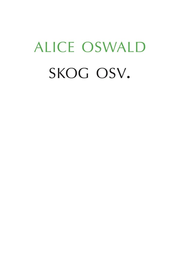 Skog Osv. (Bok / Danskt band)