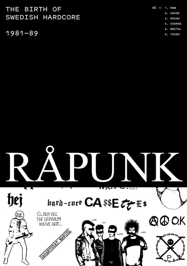 Råpunk - The Birth of Swedish Hardcore 1981-89 (Kirja / Nidottu)