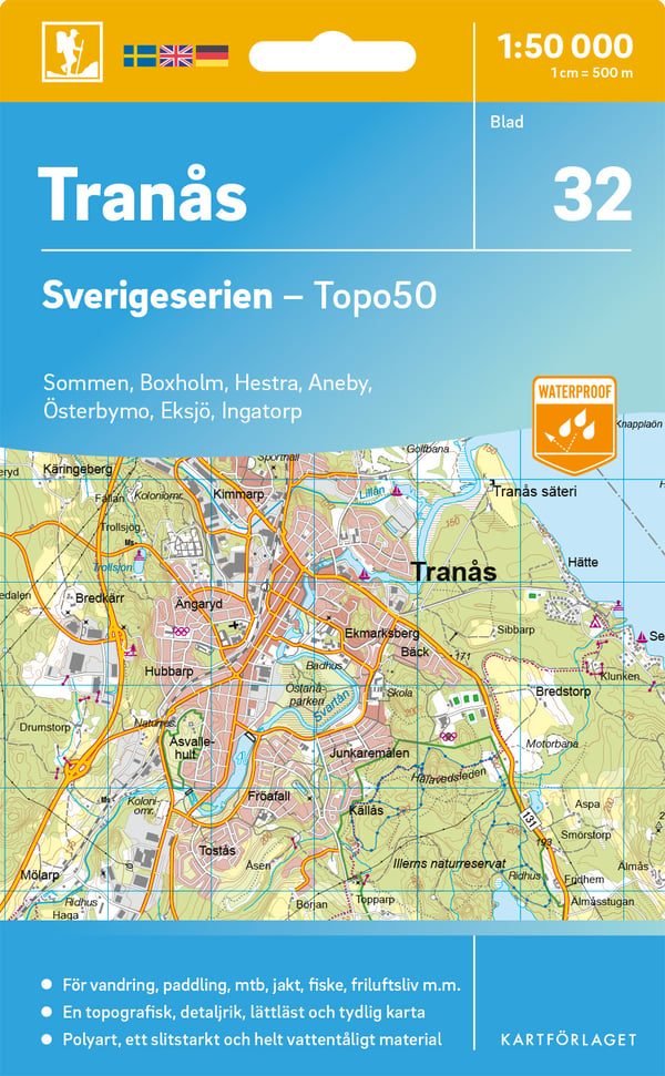 32 Tranås Sverigeserien Topo50 (Kartta)