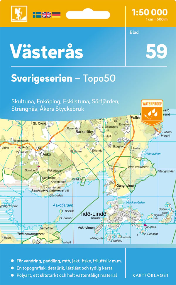 59 Västerås Sverigeserien Topo50 (Kartta) 59 Västerås Sverigeserien Topo50 (Kartta)