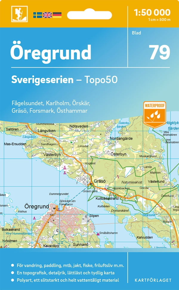 79 Öregrund Sverigeserien Topo50 (Kartta) 79 Öregrund Sverigeserien Topo50 (Kartta)
