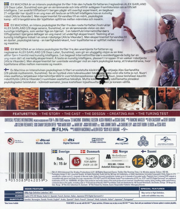 Ex Machina (Blu-ray)