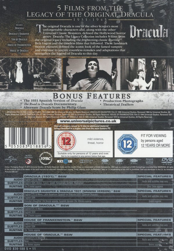 The Dracula Legacy Collection (5 DVD)
