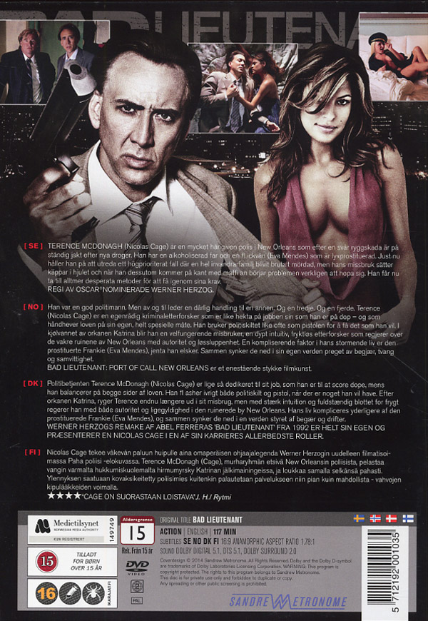 Bad Lieutenant (2009) (DVD)