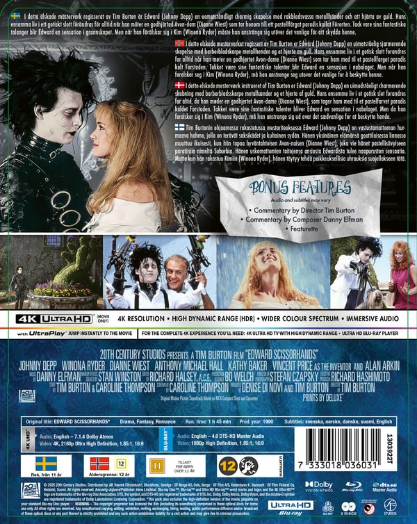 Edward Scissorhands (4K UHD + Blu-ray / Limited Steelbook)