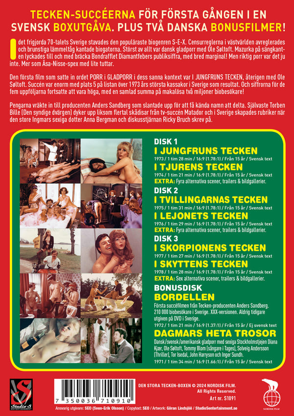 Den stora Tecken-boxen (Erotiskt) - 8 filmer (4 DVD)
