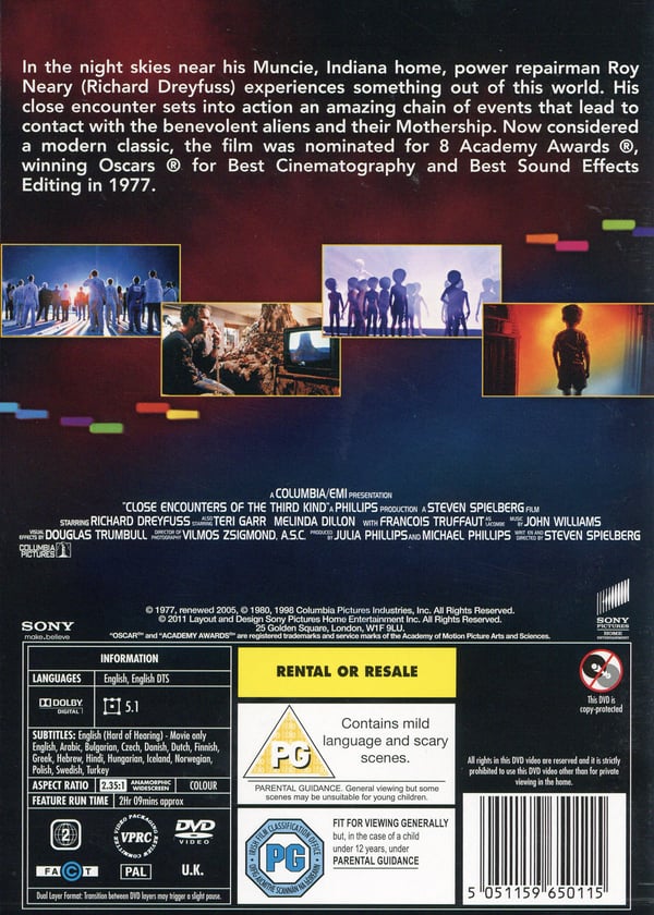 Kolmannen asteen yhteys / Close encounters of the third kind (DVD)