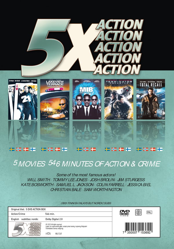 Toimintakokoelma x 5 (5 DVD)