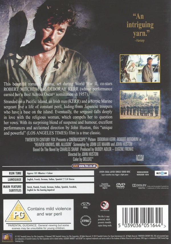 Vem vet Mr Allison / Heaven knows Mr Allison (DVD)