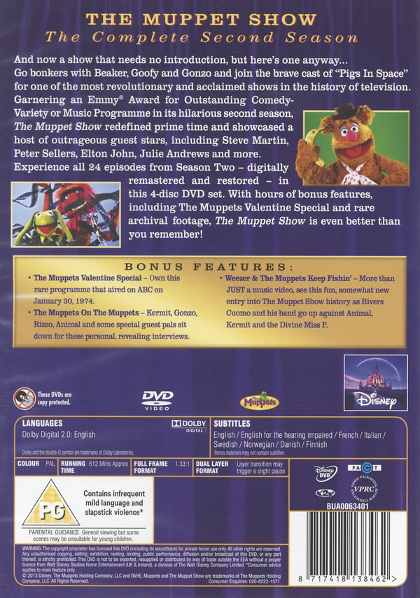 Muppetit: Kausi 2 / The Muppet Show: Season 2 (4 DVD)