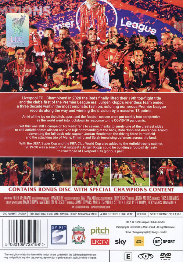 Champions: Liverpool Football Club Season Review (2 DVD)