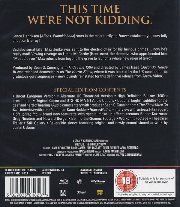 Titta vi spökar 3 / House III - The Horror Show (Blu-ray)