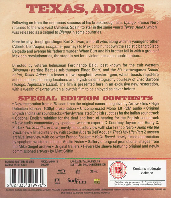 Texas Adios (Blu-ray)