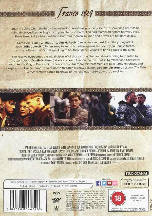 Jeanne d'Arc / The Messenger: The Story of Joan of Arc (DVD)