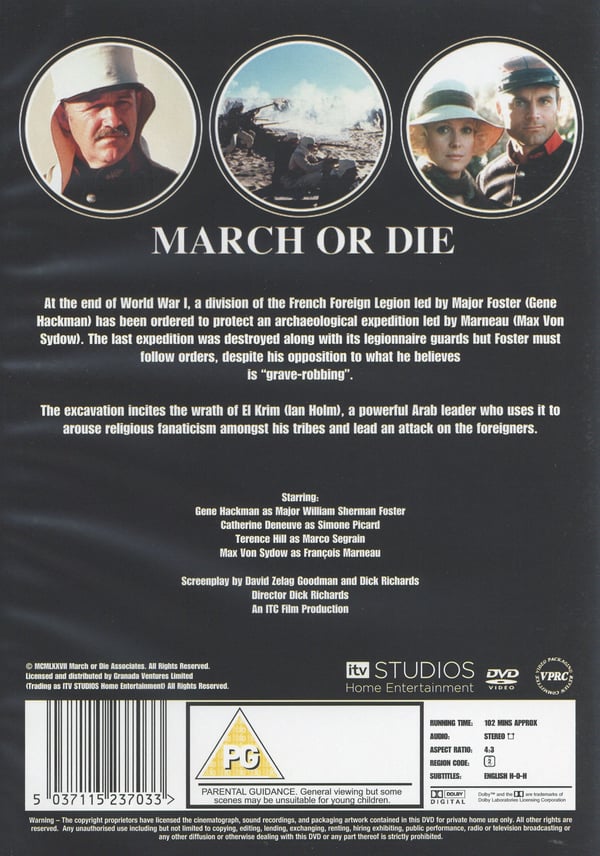 Marschera eller dö / March or die (DVD)