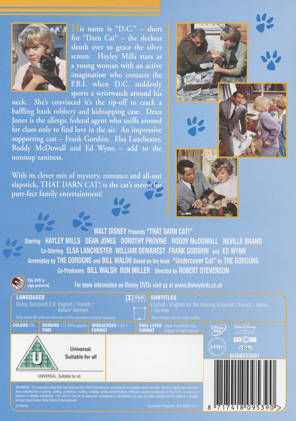 Agent DC / That Darn Cat! (DVD)