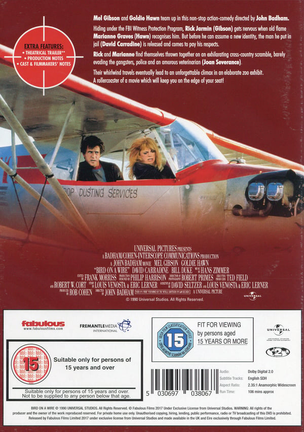 Lovligt bytte / Bird on a Wire (DVD)