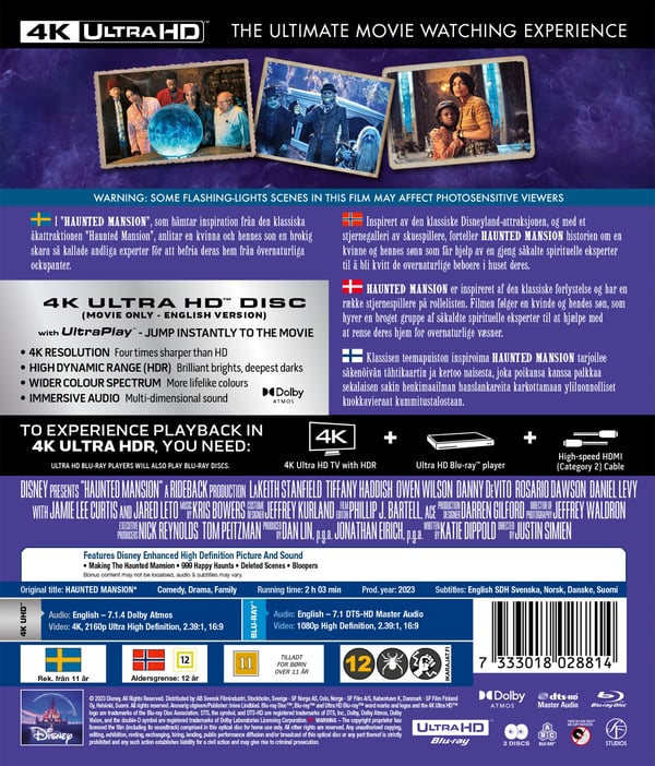 Haunted Mansion (4K UHD + Blu-ray)