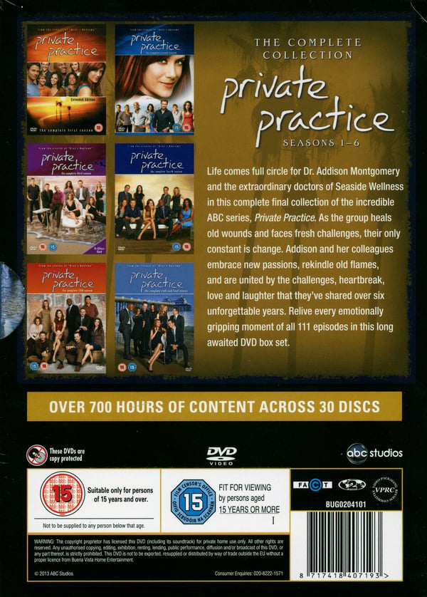 Private Practice / Sæson 1-6 (30 DVD)