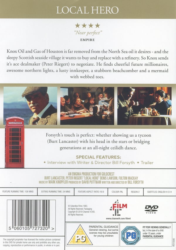 Byns hjälte / Local Hero (DVD)