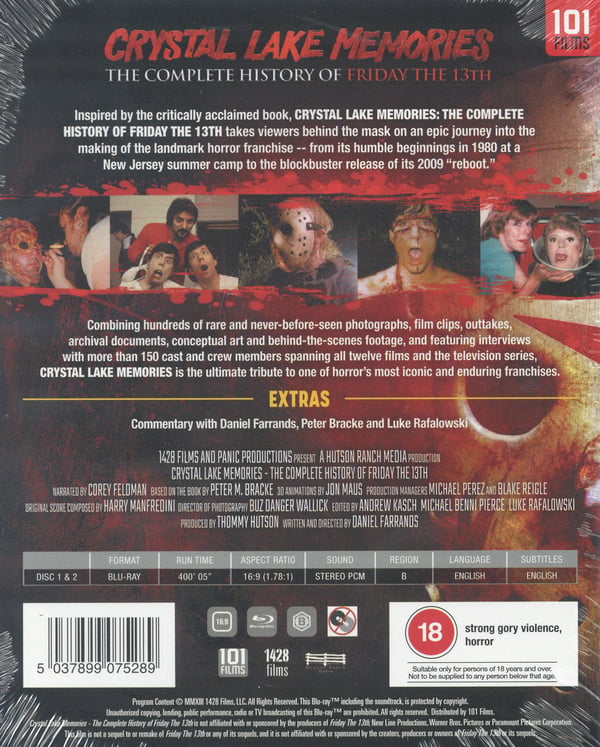 Crystal Lake Memories/History of Friday 13th (2 Blu-ray)