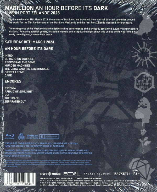 Marillion: An hour before it's dark/Live in P.Z. (Blu-ray)