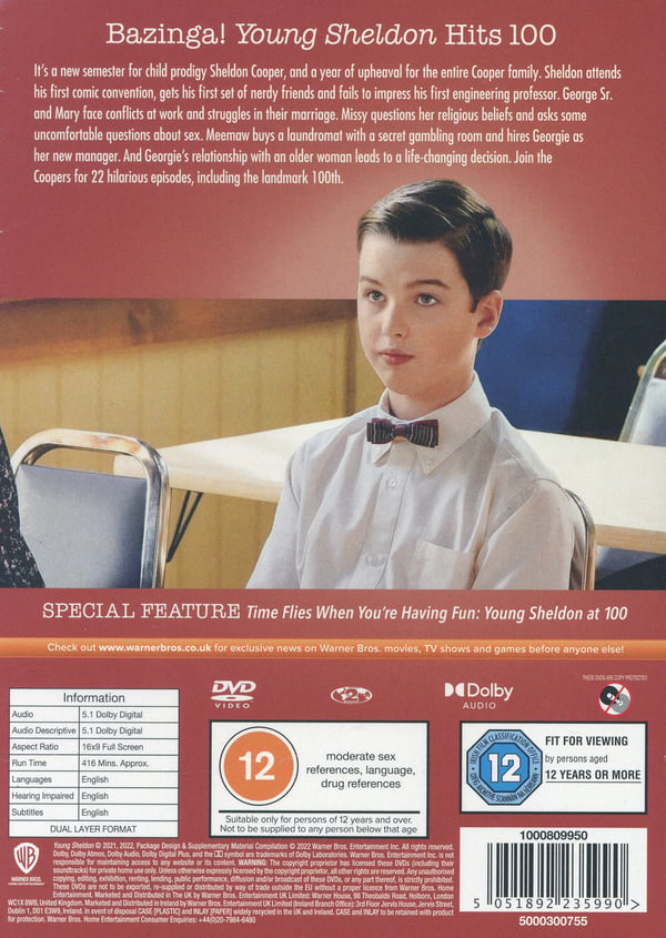Young Sheldon / Säsong 5 (2 DVD)