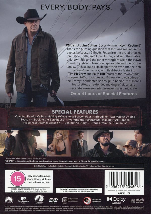 Yellowstone / Kausi 4 (5 DVD)