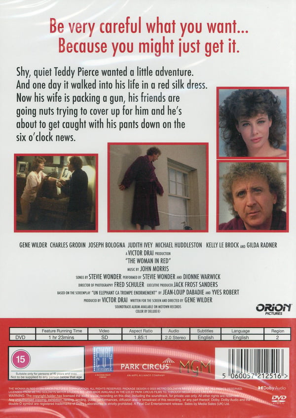 Nainen punaisissa / The Woman in Red (DVD)