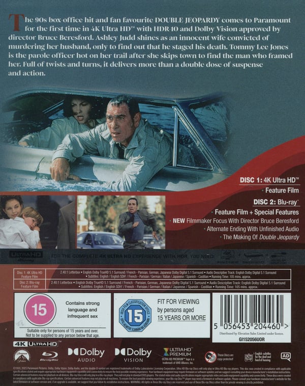 Double Jeopardy (4K UHD + Blu-ray)