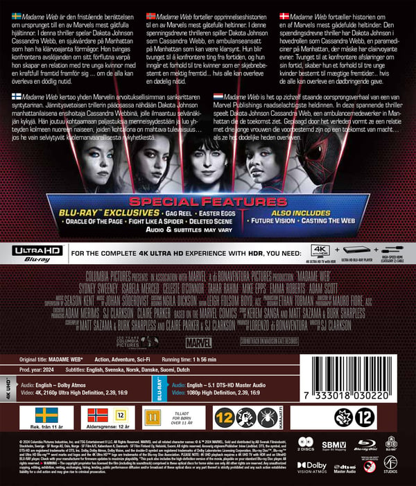 Madame Web (4K UHD + Blu-ray)