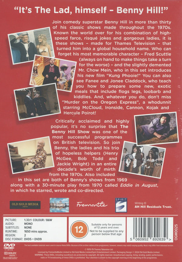 Benny Hill: Vuosikirjat 1970-1979 (12 DVD)