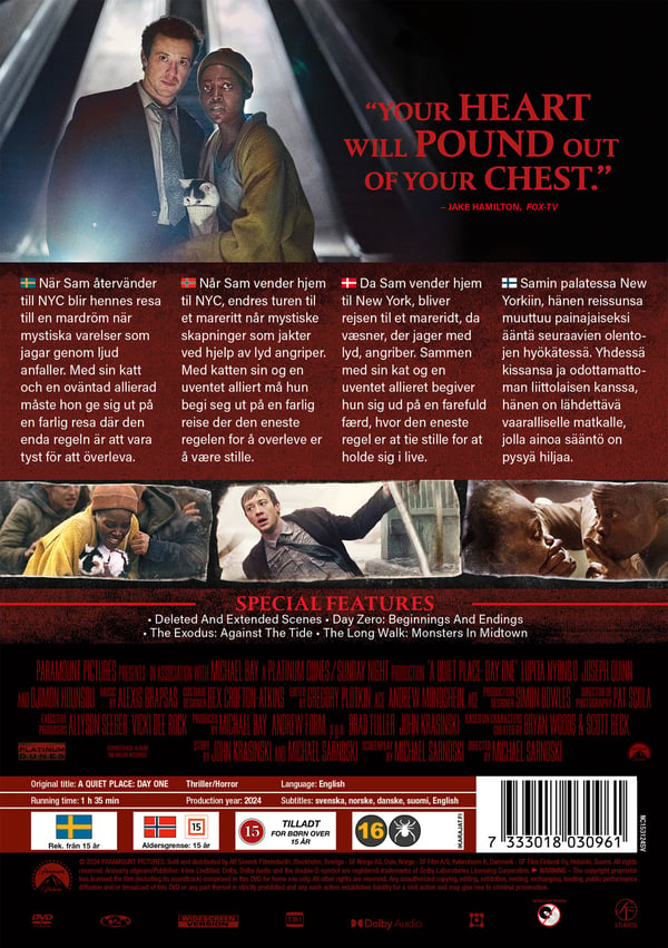 A Quiet Place: Day One (DVD)
