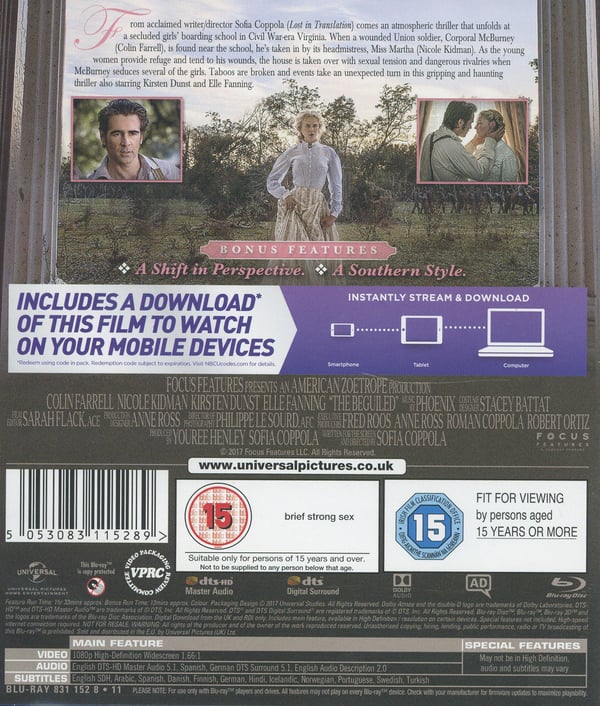 De bedragna / The Beguiled (Blu-ray)