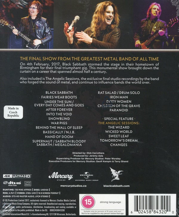 Black Sabbath: The end/Live 2017 (4K UHD)