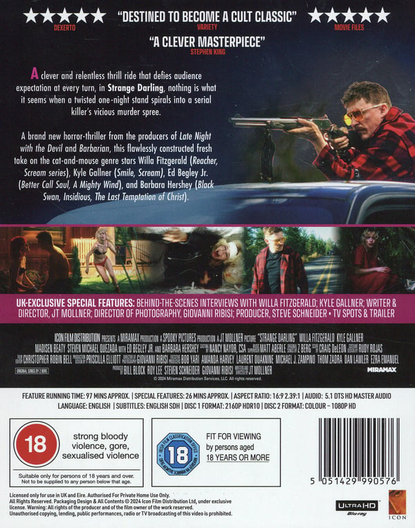Strange Darling (4K UHD + Blu-ray / Limited Collector's Edition)