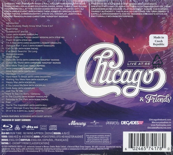 Chicago: Live at 55 2024 (2 CD + Blu-ray)