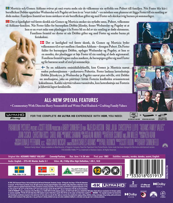 Addams Family Values (4K UHD)